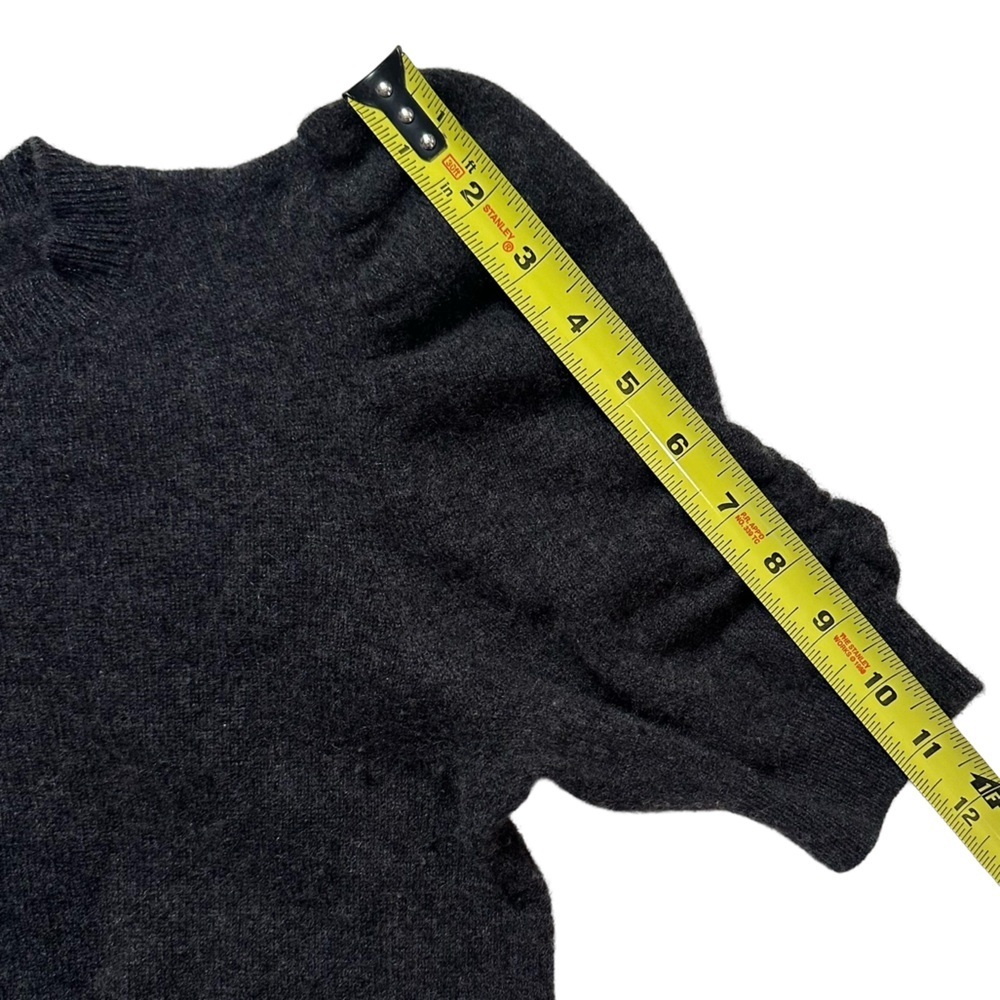 FRAME Ruched Sleeve Cashmere Sweater - Picture 5 of 15